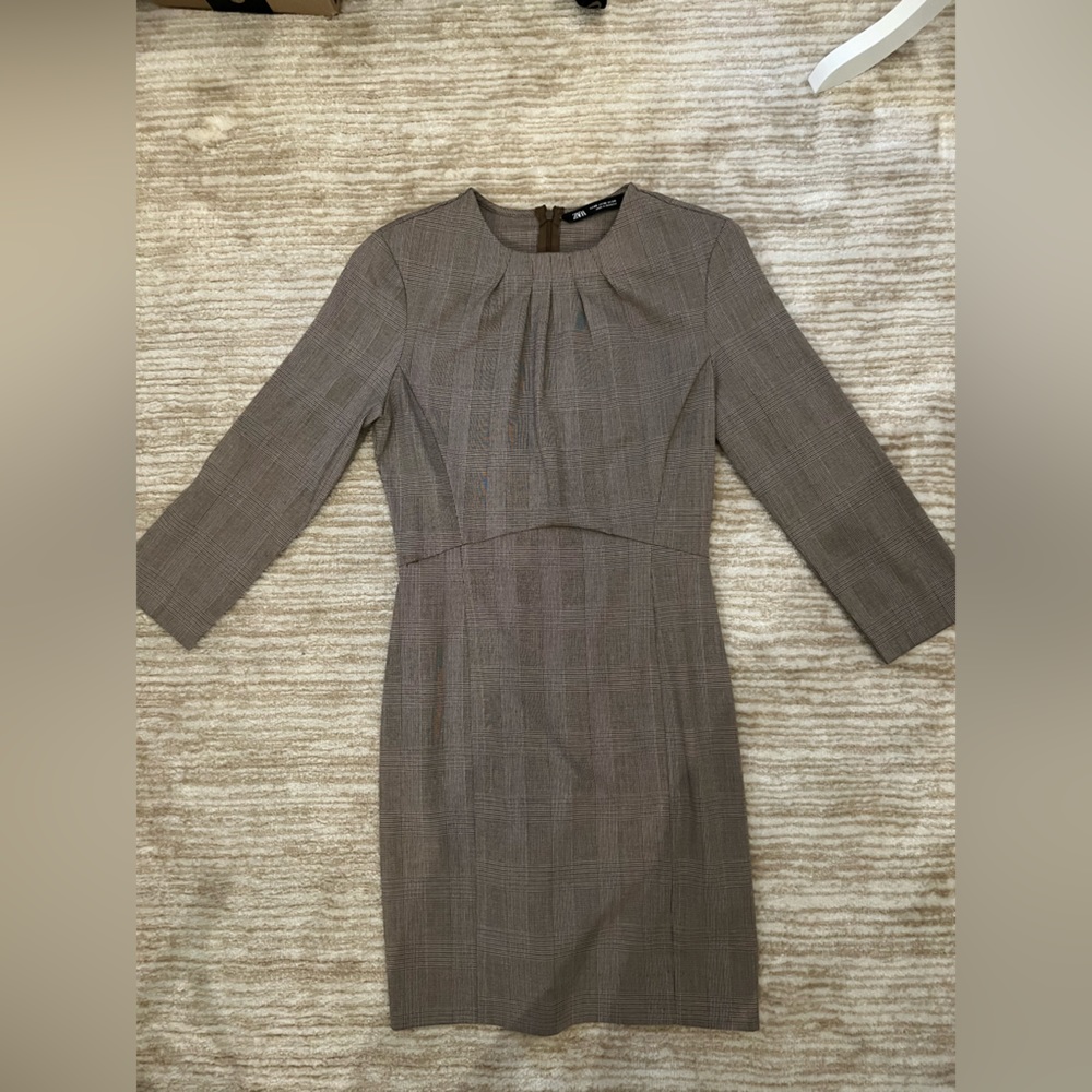 H&M Plaid Crew Dress